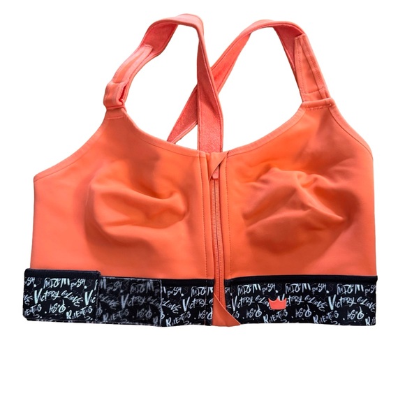 SHEFIT Other - SHEFIT Coral Sports Bra with Script Elastic Hem
